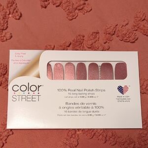 Color Street Glittery Pink Nail Strips